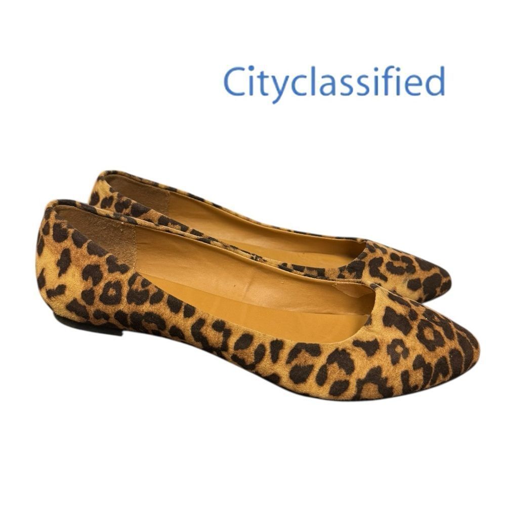 Cityclassified City Classified Women's Leopard Slip-on Flats 6.5